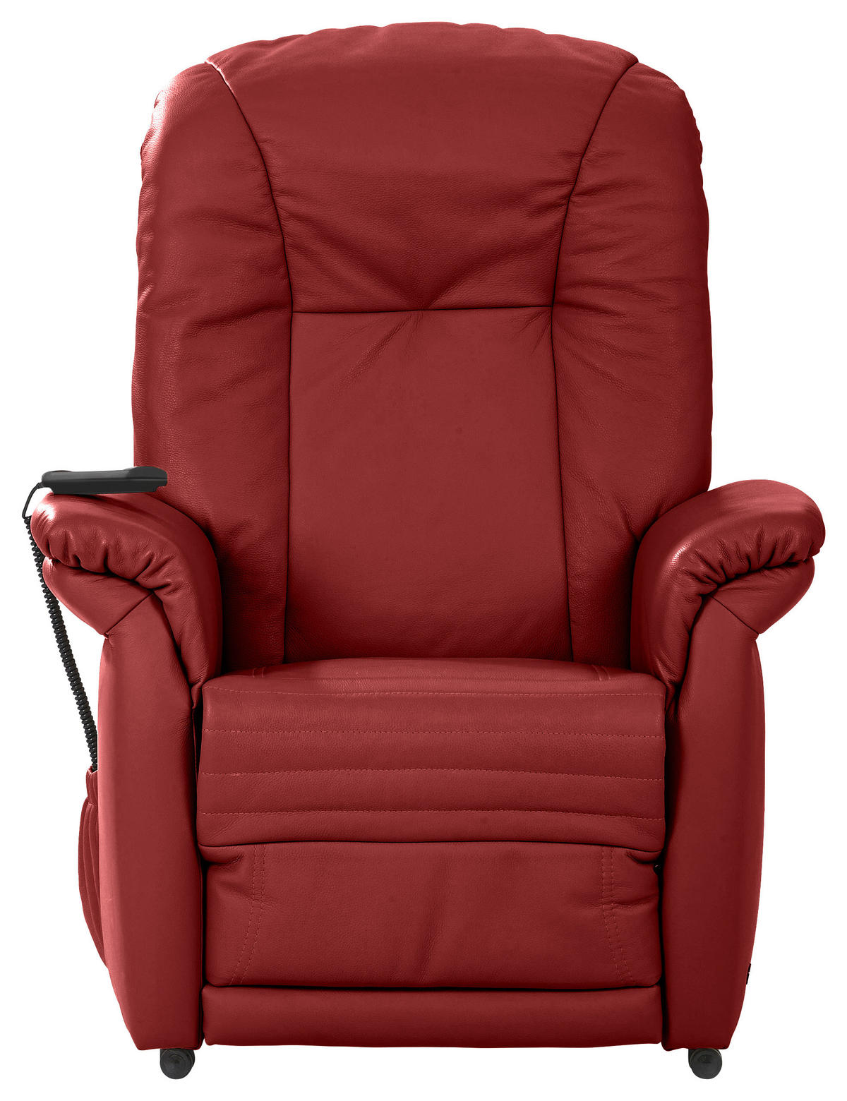 FERNSEHSESSEL in Rot  - Rot/Schwarz, Konventionell, Leder/Kunststoff (84/107/97cm) - Himolla
