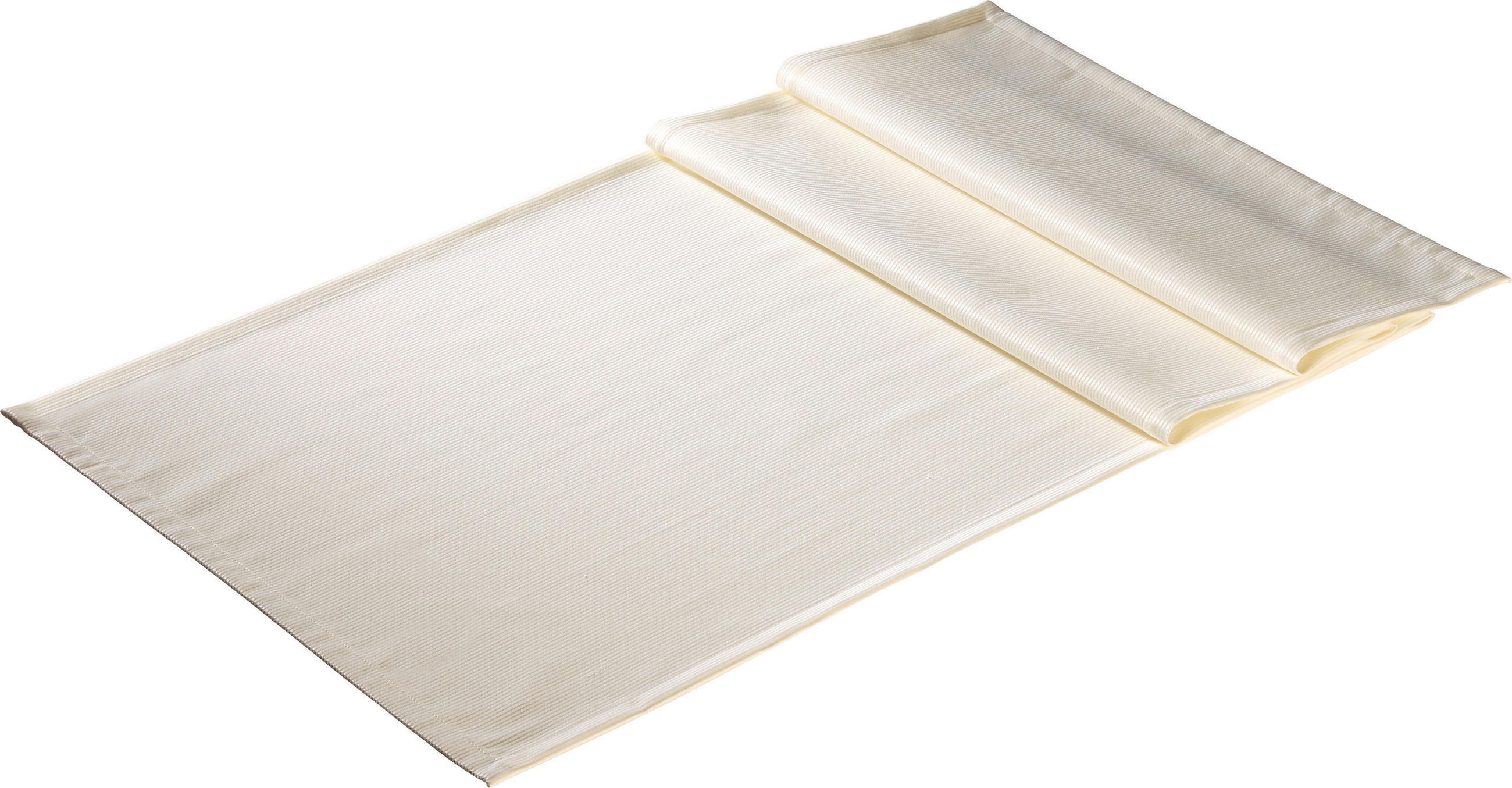 TISCHLÄUFER Textil Jacquard Creme 50/150 cm  - Creme, Basics, Textil (50/150cm) - Pichler