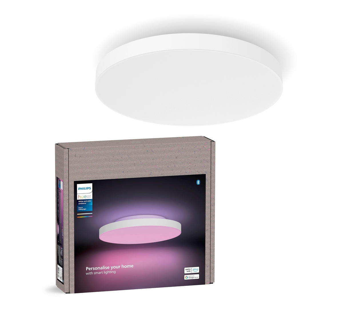 LED-DECKENLEUCHTE     - Weiss, Basics, Metall (60/60/5cm) - Philips HUE