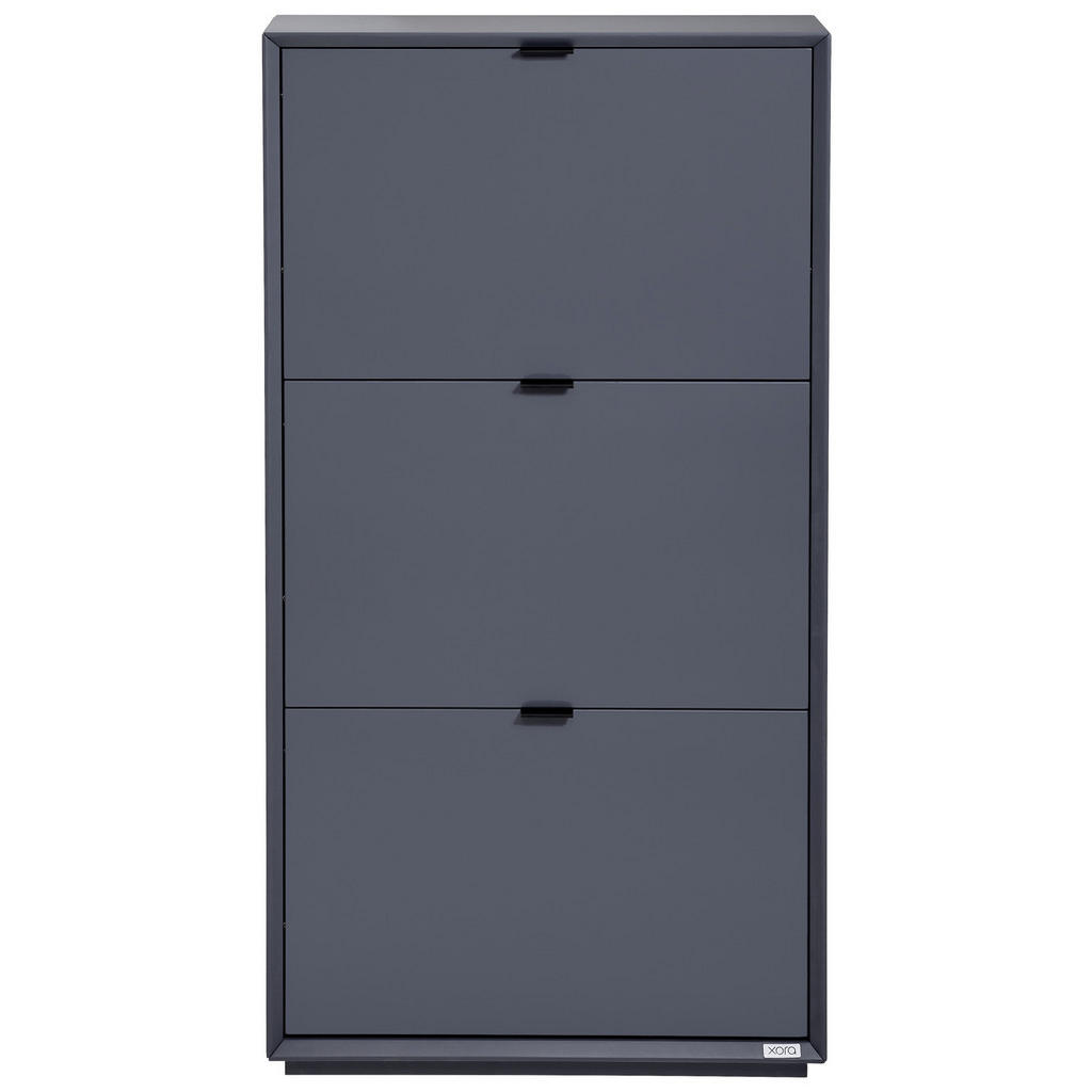 Thumbnail - Xora Schuhkipper, Dunkelgrau, Metall, 64.4x121.8x18 cm, Garderobe, Schuhaufbewahrung, Schuhkipper