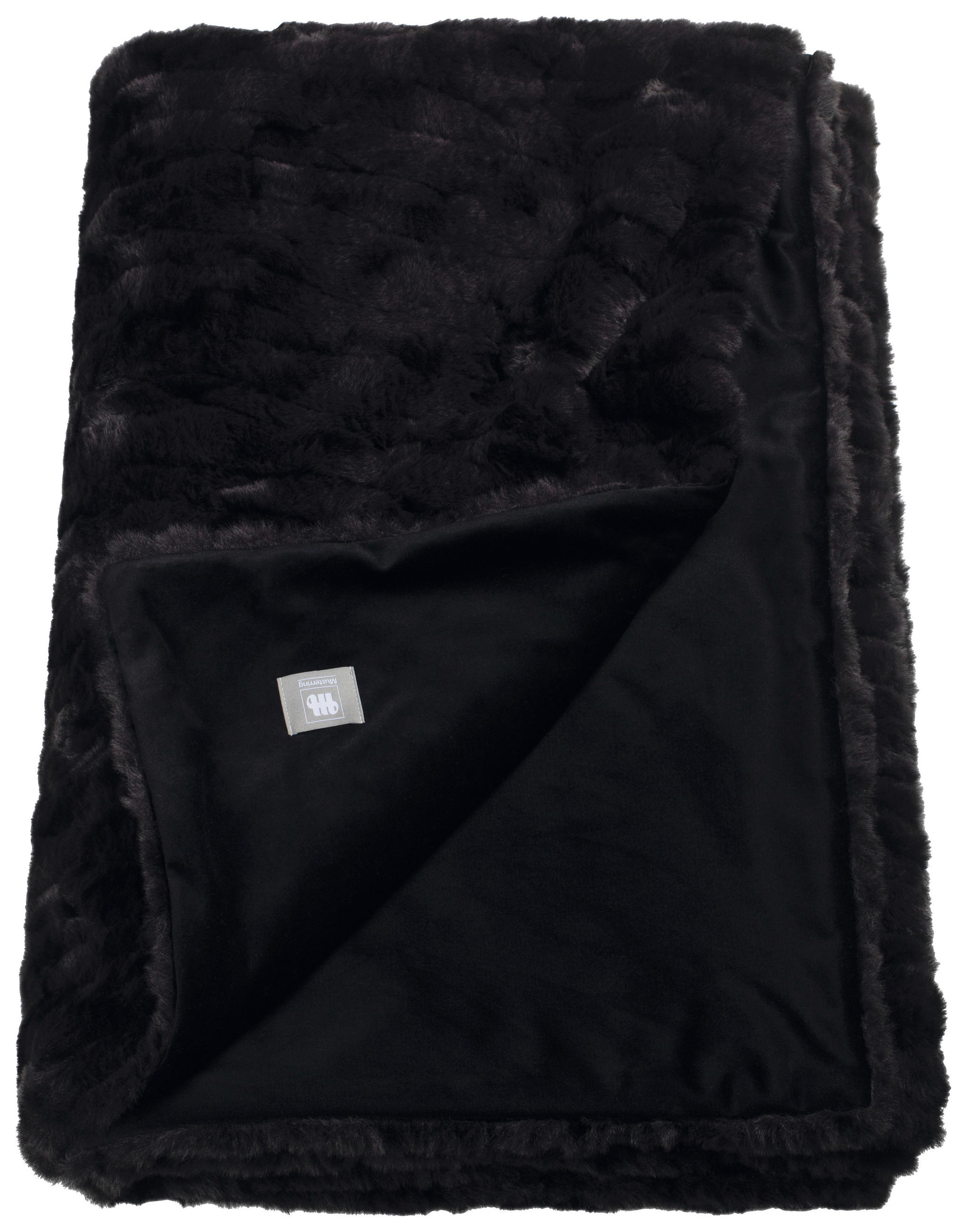 PLAID MR-Furry 130/170 cm  - Schwarz, Basics, Textil (130/170cm) - Musterring