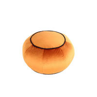TABURETKA „PUFF“, 65/35/65 cm - oranžová/bronzová, Modern, textil (65/35/65cm) - Livetastic