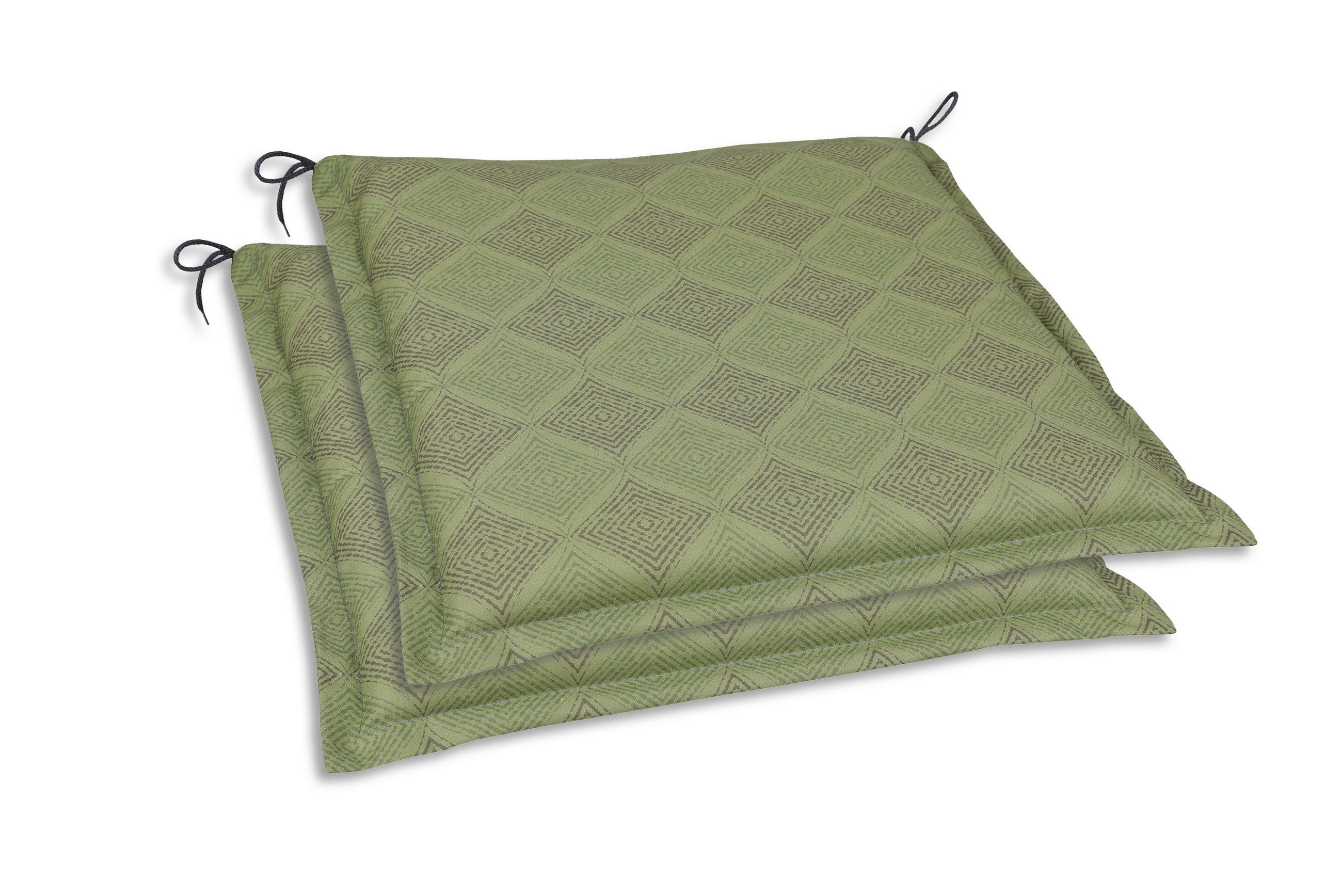 GARTENSITZKISSENSET Raute  - Grün, Basics, Textil (45/5/47cm)