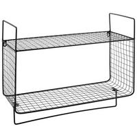Etajeră De Perete  - negru, Basics, metal (60/24/48cm) - Ambia Home