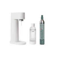 VÝROBNÍK SODY - bílá, Basics, přírodní materiály (24.5/13/41cm) - mysoda