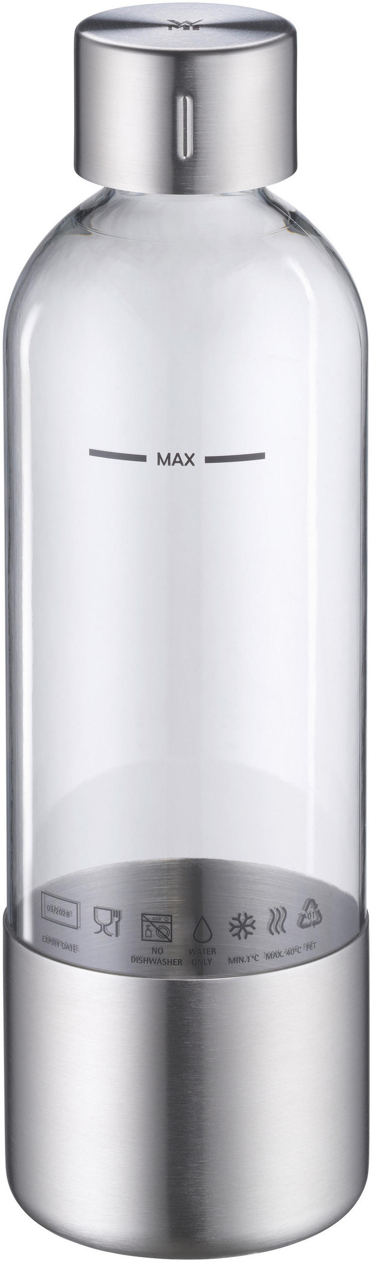 WASSERSPRUDLER-FLASCHE  - Transparent, Basics, Kunststoff (8,6/8,6/29,3cm) - WMF