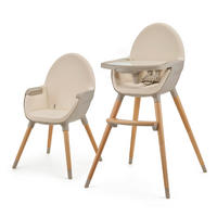 HOCHSTUHL Fini 2  - Beige, Basics, Leder/Holz (55/96/58.5cm) - Kinderkraft