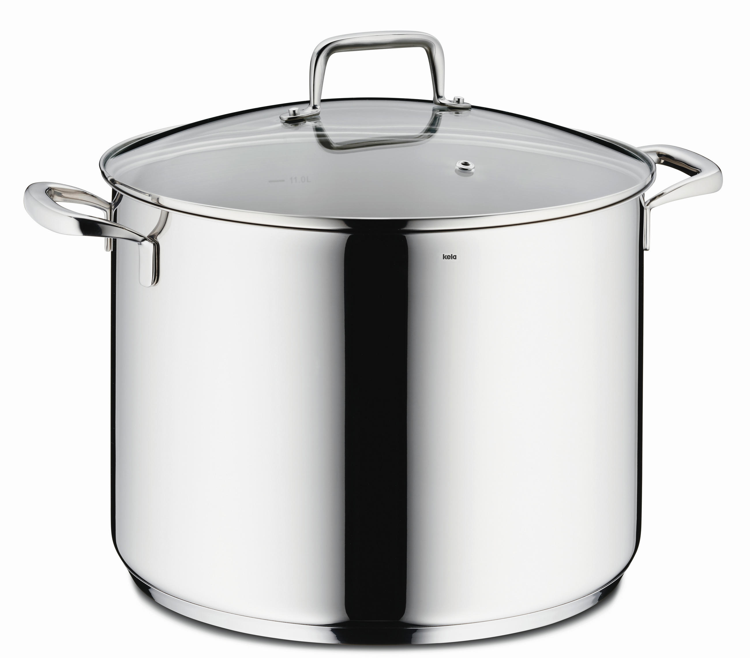 GEMÜSETOPF Flavoria 12,2 L  - Silberfarben, KONVENTIONELL, Glas/Metall (28/21.5cm) - Kela