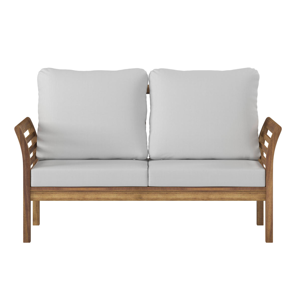 GARTENSET Akazie vollmassiv  - Ecru/Naturfarben, MODERN, Holz/Textil (80/50/35cm) - Ambia Garden