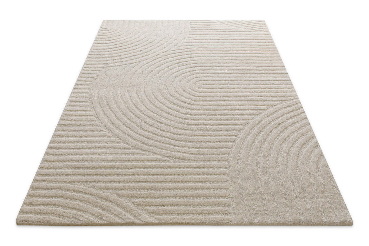 WEBTEPPICH Wohnzimmer 160/230 cm Malibu Creme rechteckig  - Creme, Design, Textil (160/230cm) - Esprit