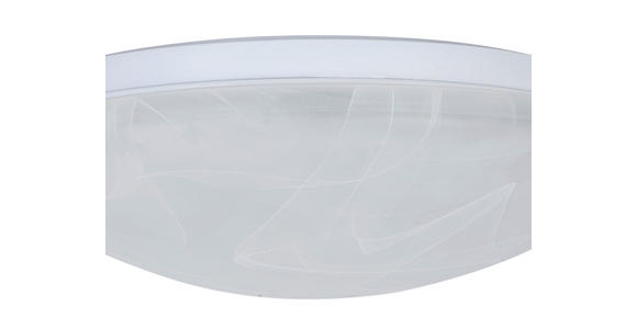LED-DECKENLEUCHTE 26/8 cm - Alabasterfarben/Weiß, Basics, Kunststoff/Metall (26/8cm) - Boxxx