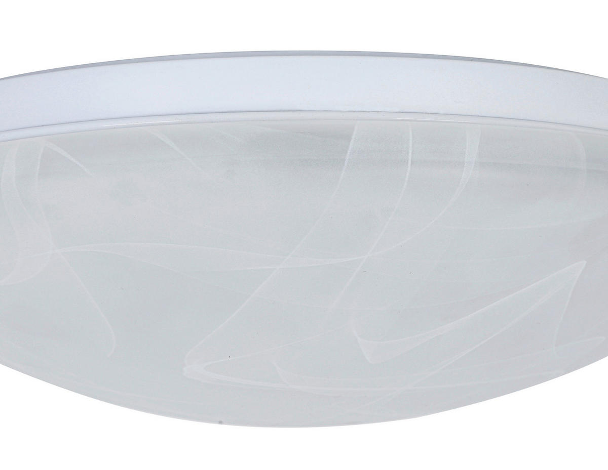 STROPNÍ LED SVÍTIDLO, 26/8 cm  - bílá/alabastrová, Basics, kov/plast (26/8cm) - Boxxx