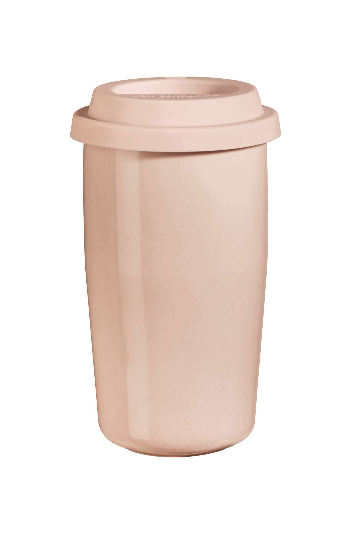 TERMOIZOLAČNÍ HRNEK  0,35 l - růžová, Basics, keramika (8,5/16,1cm) - ASA