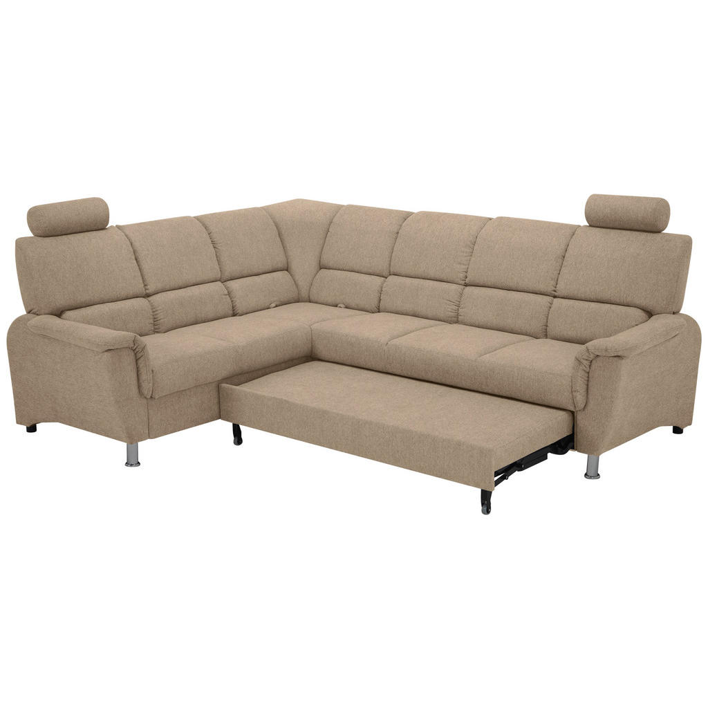 Thumbnail - Livetastic Ecksofa, Taupe, Holz, Textil, Kiefer, Hartholz, 3-Sitzer, 270x219 cm, Made in EU, Wohnzimmer, Sofas & Couches...