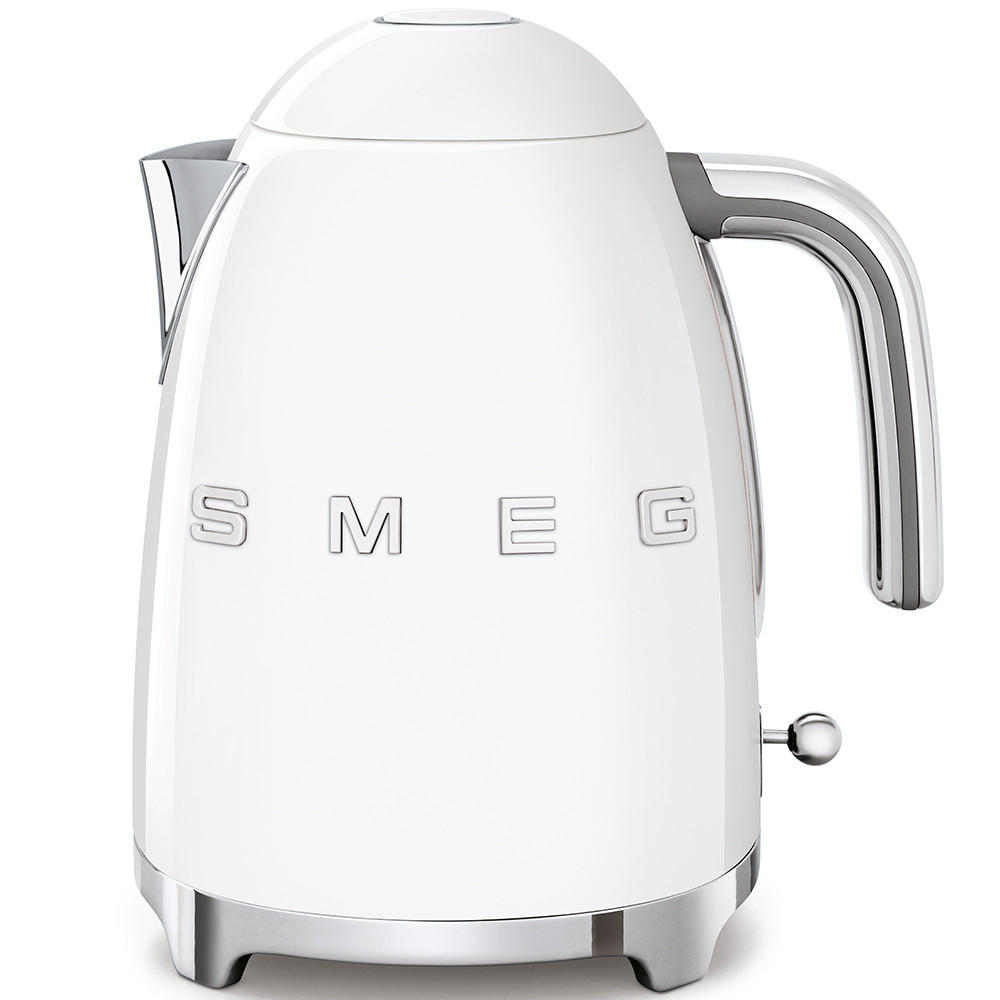 WASSERKOCHER 1,7 l  - Weiß Hochglanz, Design, Metall (22,3/24,8/17,1cm) - SMEG
