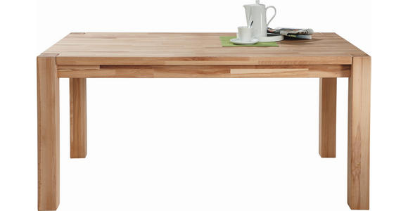 ESSTISCH Buchefarben rechteckig   - Buchefarben, KONVENTIONELL, Holz (160-240/90/76cm) - Linea Natura