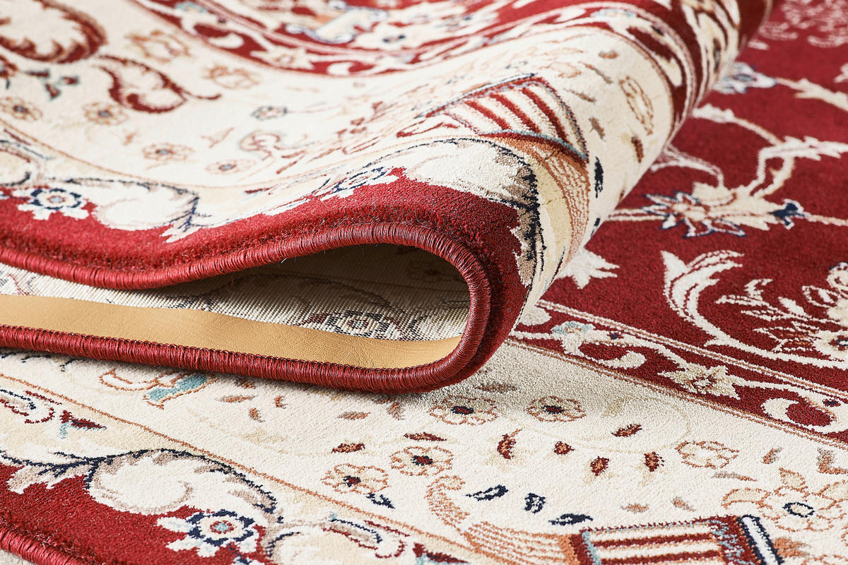 VINTAGE-TEPPICH 120/170 cm Semerkand Dunkelrot, Beige  - Beige/Dunkelrot, LIFESTYLE, Textil (120/170cm)