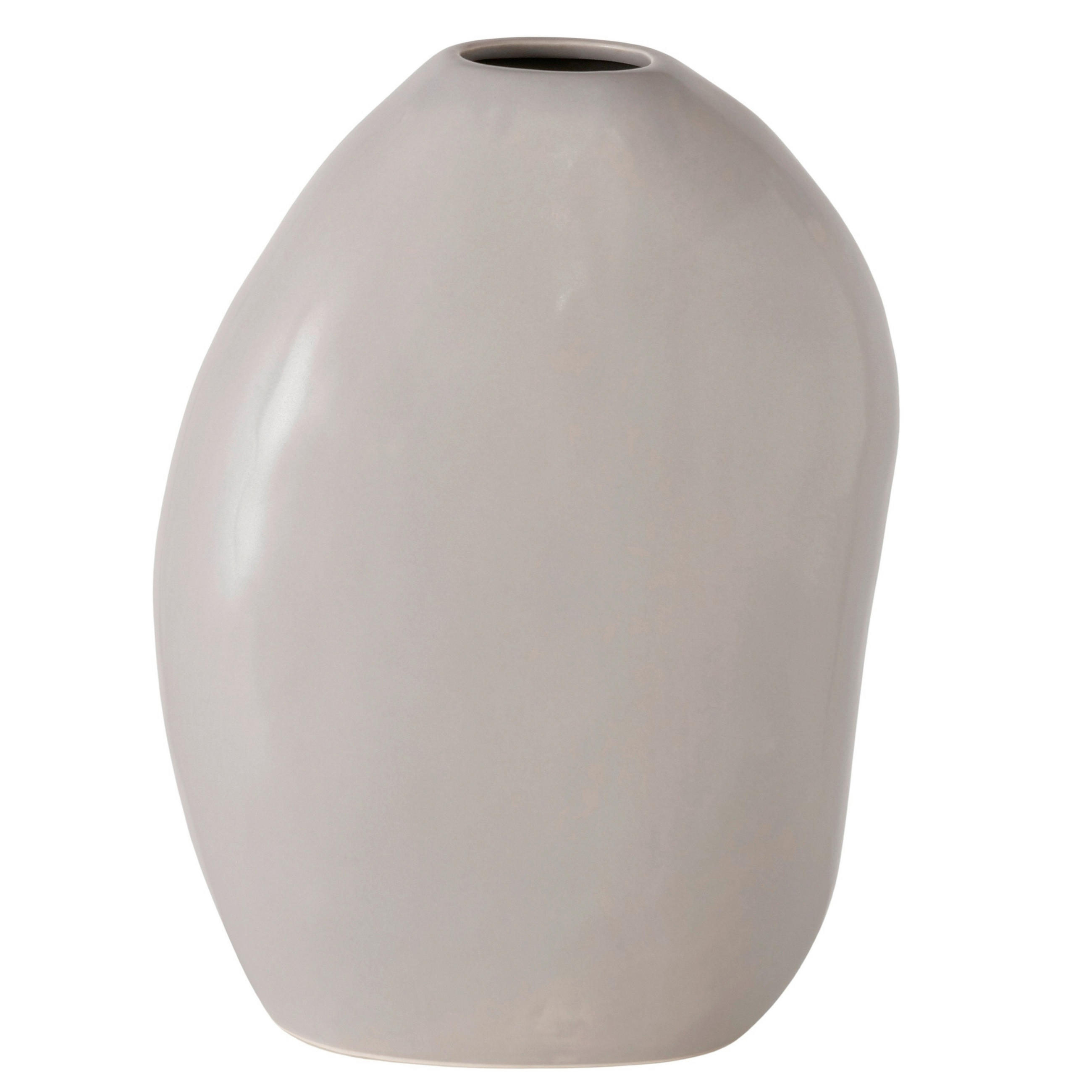 VASE  - Taupe, Basics, Keramik (19,5/12/26cm) - Ambia Home