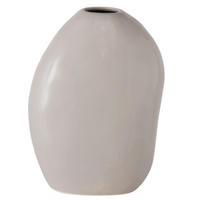 VASE  - Taupe, Basics, Keramik (19,5/12/26cm) - Ambia Home