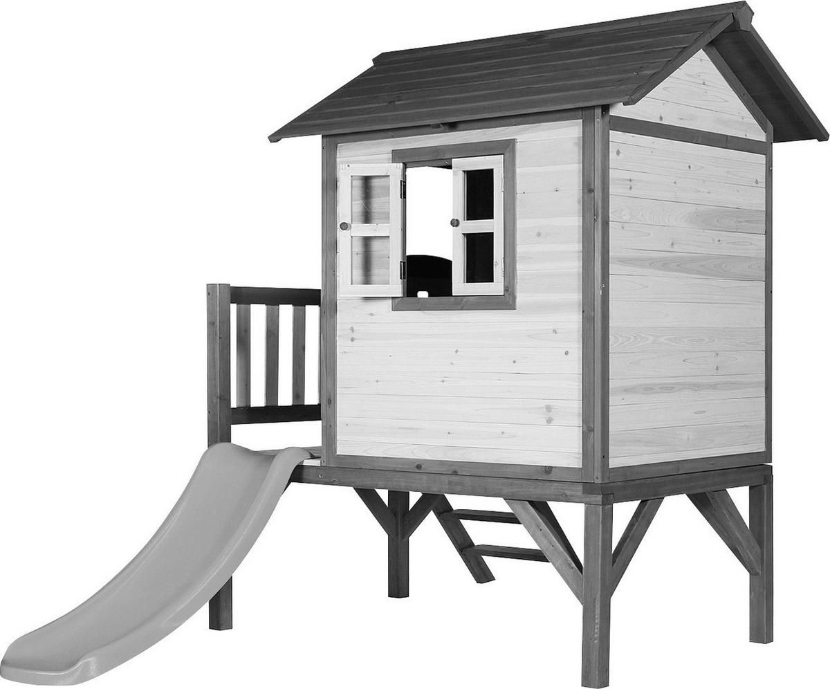 SPIELHAUS 260/190/167 cm 2017  - Schwarz/Weiß, Holz (260/190/167cm) - Ambia Garden