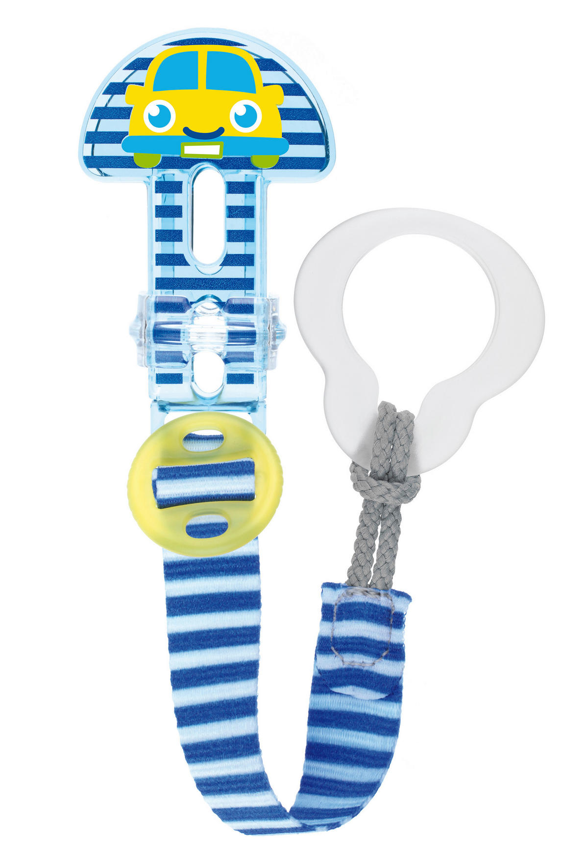 CLIP DE SUCETTE  - bleu/vert, Basics, matière synthétique (9,5/14,5/2,6cm) - MAM