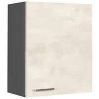 KÜCHENOBERSCHRANK 60/72/35 cm  in Weiß  - Schieferfarben/Edelstahlfarben, MODERN, Holzwerkstoff (60/72/35cm) - Nobilia