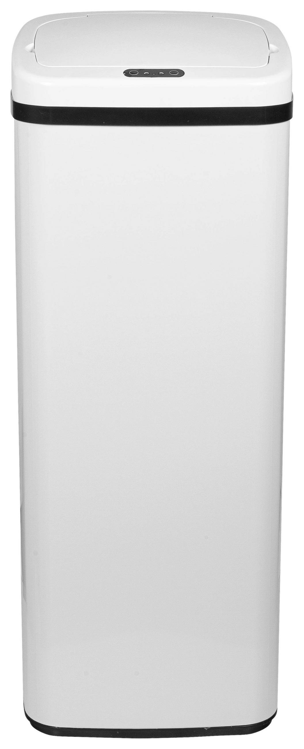 ABFALLSAMMLER 50 l  Metall  - Schwarz, Basics, Kunststoff/Metall (32/83/24cm) - MID.YOU