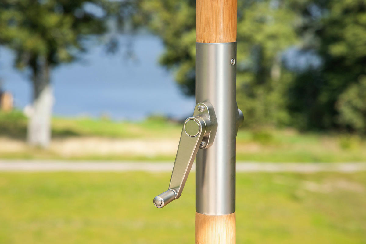 SONNENSCHIRM 270 cm  - Weiß, KONVENTIONELL (270/250cm) - Gardenson