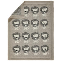 SCHMUSEDECKE LION T&T  80/100 cm  - Schwarz/Naturfarben, Trend, Textil (80/100cm) - Avelia