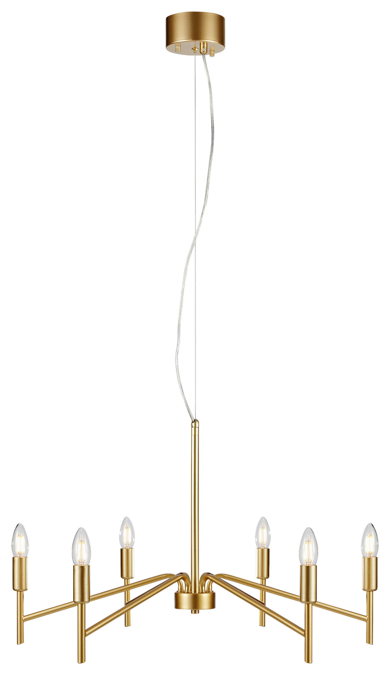 KRONLEUCHTER MONARCH 70/43/70 cm   - Goldfarben, Basics (70/43/70cm) - Markslöjd