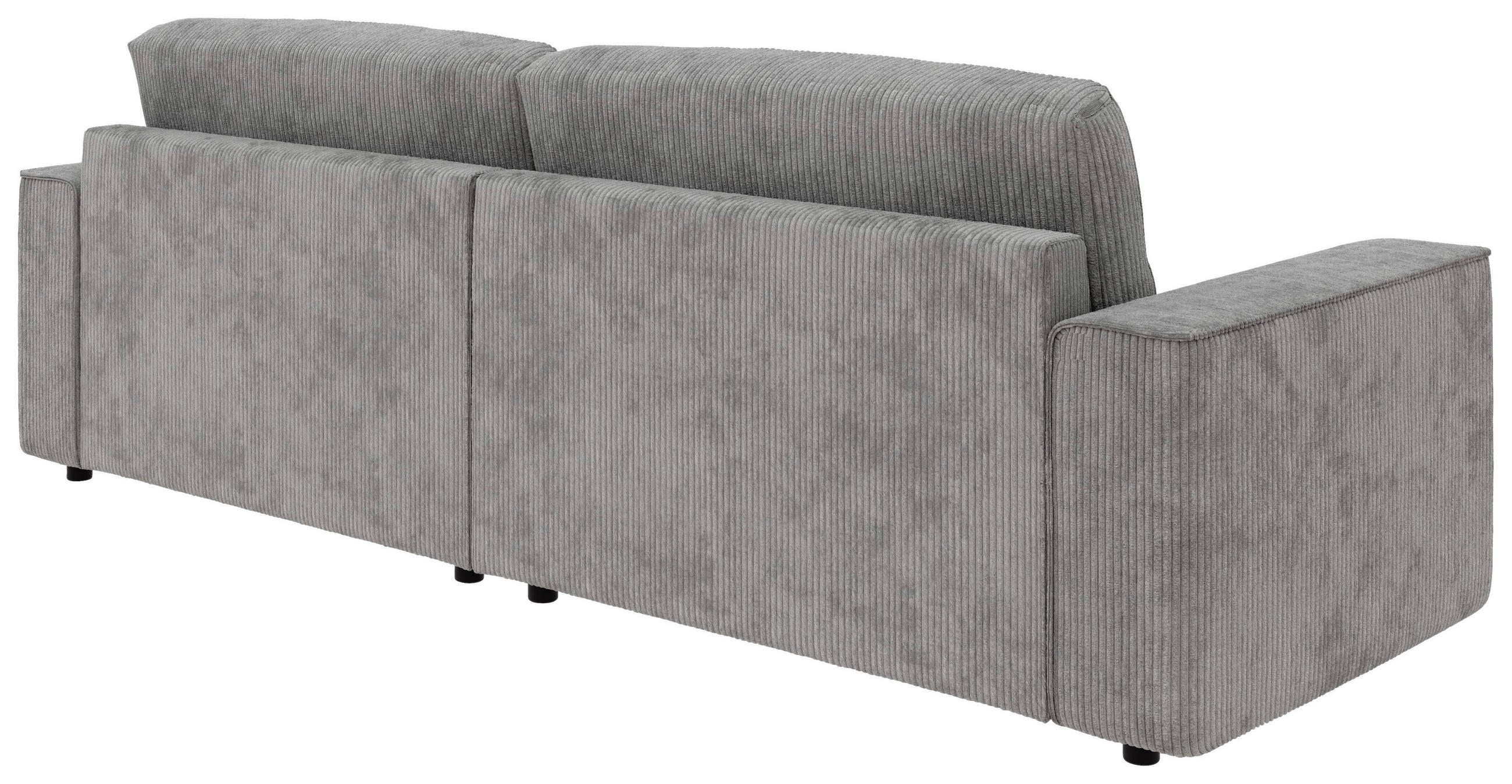 Thumbnail - Trendmanufaktur Ecksofa Chance, Hellgrau, Textil, 4-Sitzer, Füllung: Polyetherschaumkern, Ottomane rechts, seitenverkehr...