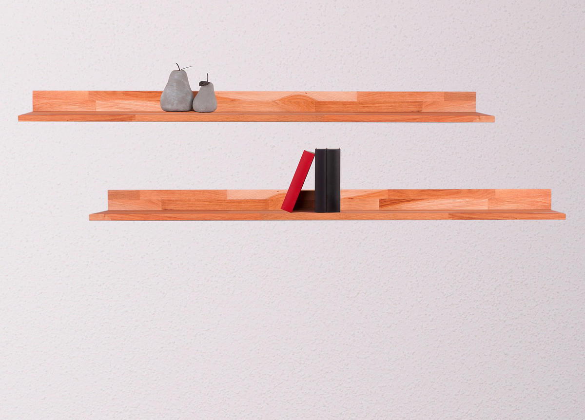 WANDBOARD in 120/8/20 cm Eichefarben  - Eichefarben, Basics, Holz (120/8/20cm)