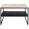 COUCHTISCH in Holz, Metall 65/65/41 cm  - Eiche Bianco, Design, Holz/Metall (65/65/41cm) - Johann Jakob