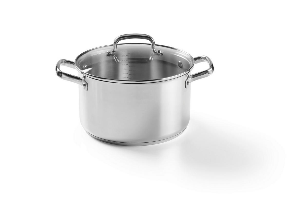 SET ŠERPI 4 dela  - prozirna/boja nerđajućeg čelika, Osnovno, staklo/metal - Homeware Profession.