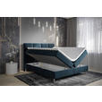 BOXBETT 180/200 cm  in Dunkelblau  - Chromfarben/Dunkelblau, Design, Holz/Holzwerkstoff (180/200cm) - Esposa