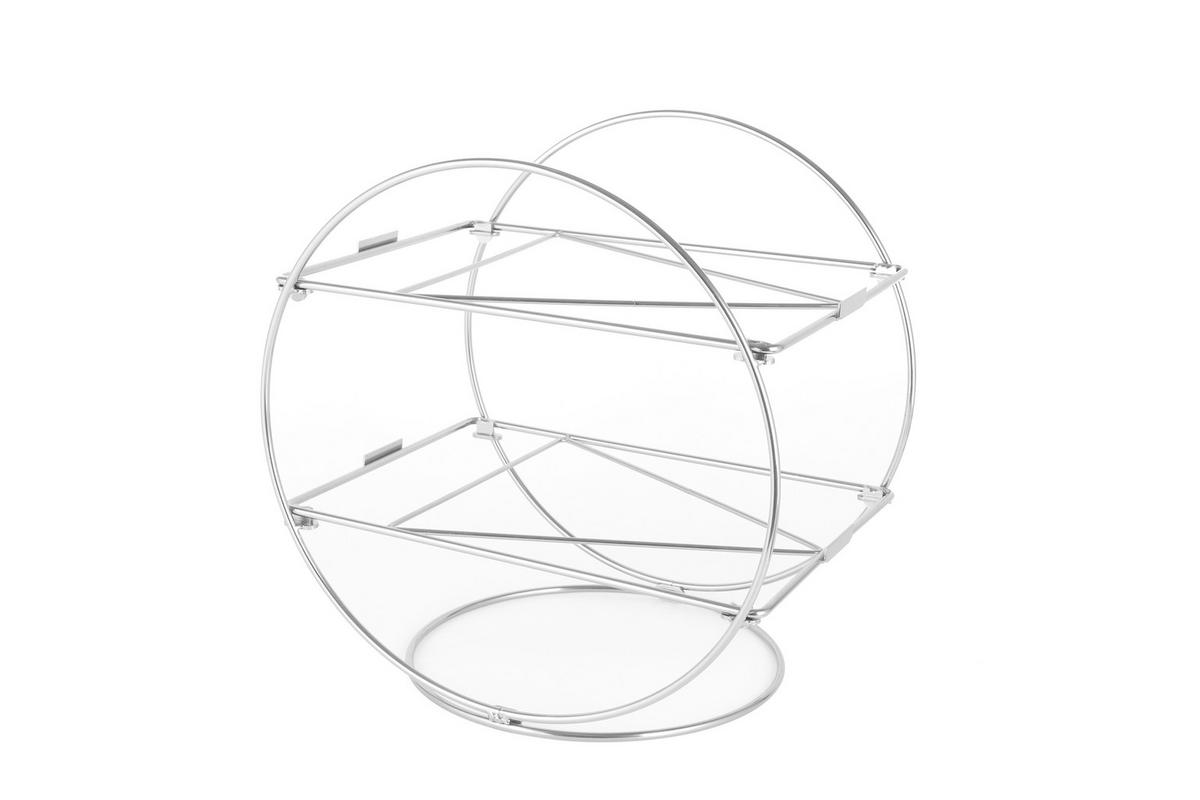 STOJAN NA CUPCAKES    - strieborná, Basics, kov/kameň (36/26,5/36cm) - Echtwerk