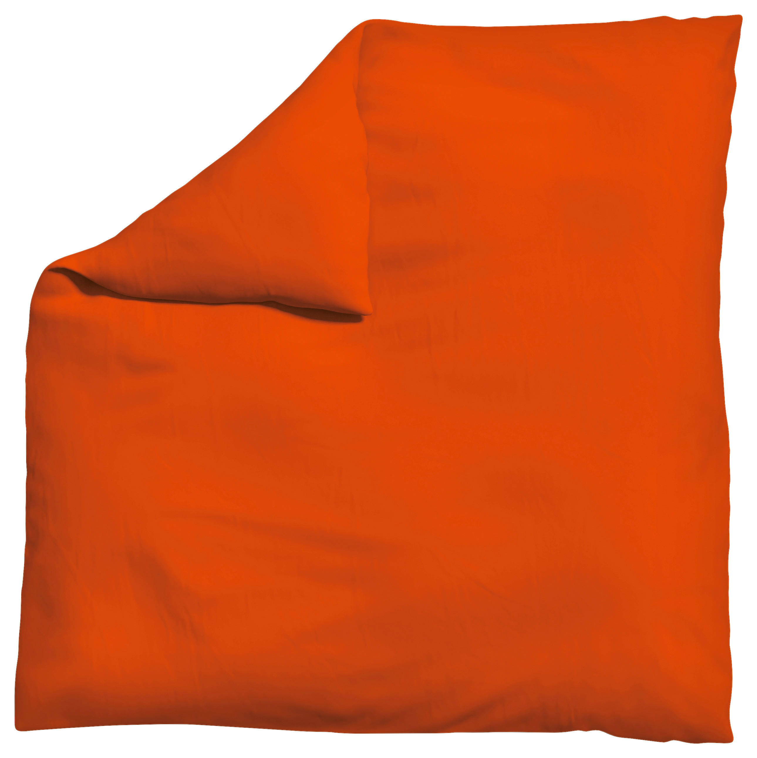 Schlafgut Bettdeckenbezug Woven Satin Dunkelorange 200x200 cm