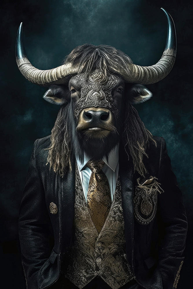 KUNSTDRUCK 120/80/3 cm  - Hellbraun/Schwarz, Modern, Holz (120/80/3cm)