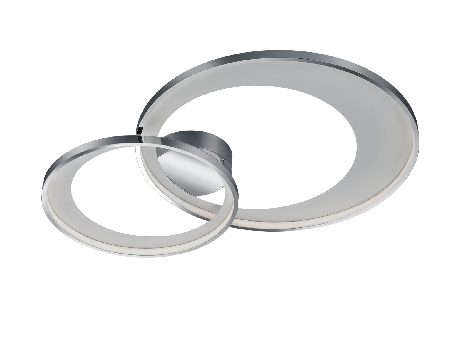 Trio Leuchten Led-Deckenleuchte Granada Chrom 60x8x85 cm