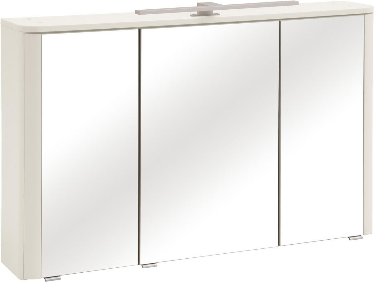 SPIEGELSCHRANK 101/64/21 cm  - Silberfarben/Alufarben, KONVENTIONELL, Glas/Holzwerkstoff (101/64/21cm) - Xora