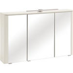 SPIEGELSCHRANK 101/64/21 cm  - Silberfarben/Alufarben, KONVENTIONELL, Glas/Holzwerkstoff (101/64/21cm) - Xora