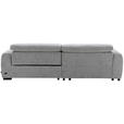 ECKSOFA in Mikrofaser Hellgrau  172/256 cm  - Hellgrau/Schwarz, Design, Textil/Metall (172/256cm) - Carryhome