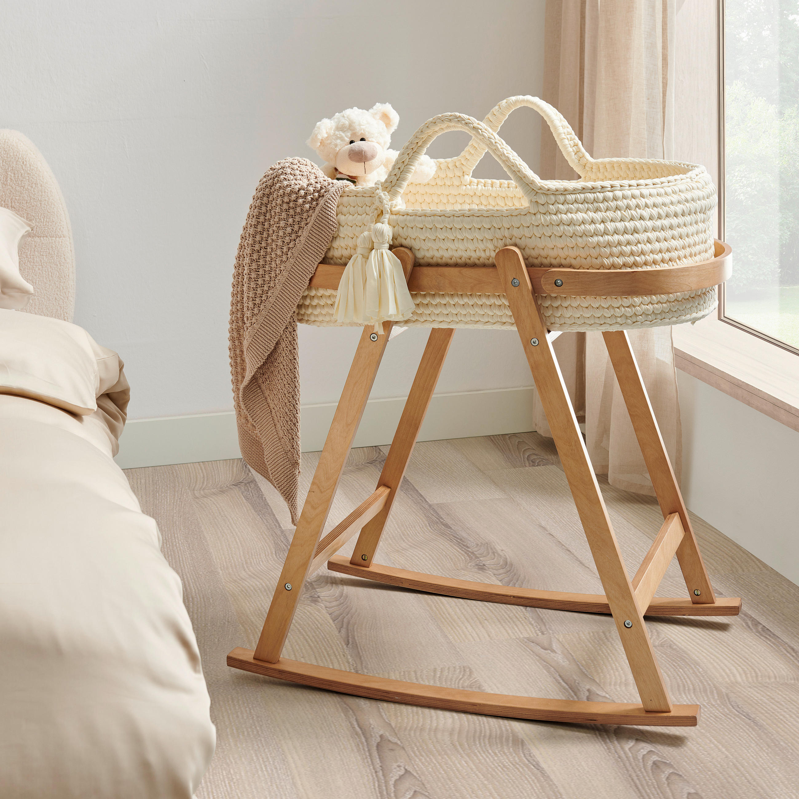 MOSESKORB  Naturfarben, Beige  - Beige/Naturfarben, Design, Holzwerkstoff/Kunststoff (81/51/93cm) - Jimmylee