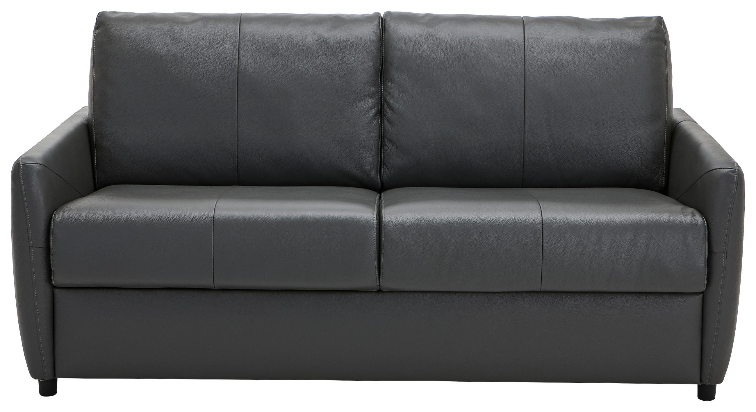 Xora ROZKLÁDACÍ POHOVKA S MATRACÍ, textil, kůže, tmavě šedá