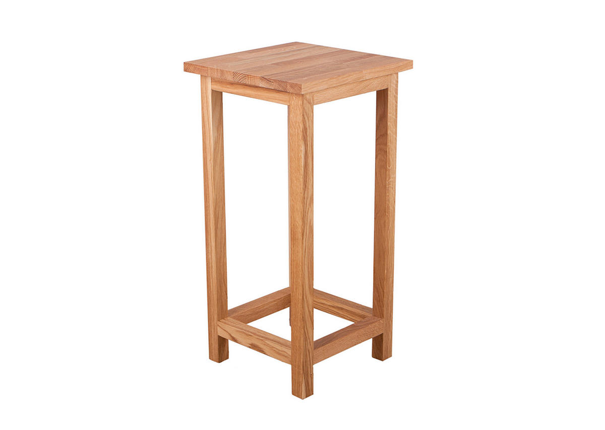 Universalhocker Echtholz  - Eichefarben, Basics, Holz (30/60/30cm) - Gardenson