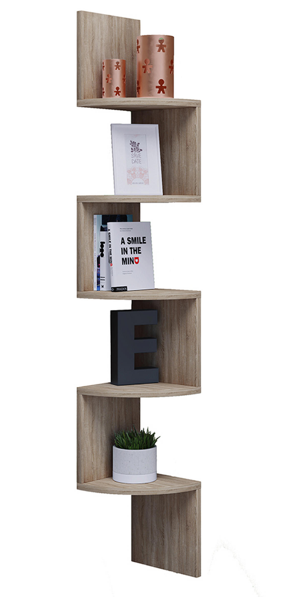 ECKREGAL Sonoma Eiche  - Sonoma Eiche, Basics, Holzwerkstoff (19,6/123,6/19,6cm) - MID.YOU