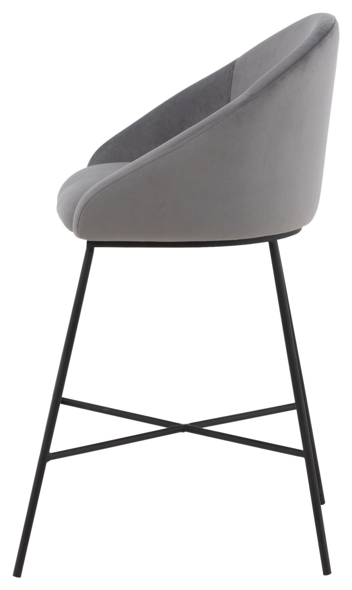 BARPALL i svart, mörkgrå  - mörkgrå/svart, Design, metall/textil (58,5/97/57cm) - Livetastic
