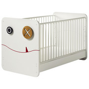 GITTERBETT Now! Minimo - Weiß, Design, Holzwerkstoff (80/88/144cm) - Now by Hülsta