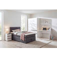 BOXSPRINGBETT 120/200 cm,  in Anthrazit  - Anthrazit/Schwarz, Design, Kunststoff/Textil (120/200cm) - Xora