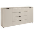 SIDEBOARD  in 180/90/40 cm  - Kaschmir/Schwarz, Basics, Holzwerkstoff/Kunststoff (180/90/40cm) - Carryhome